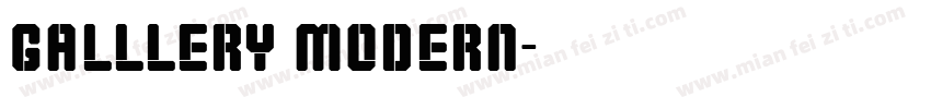 Galllery modern字体转换